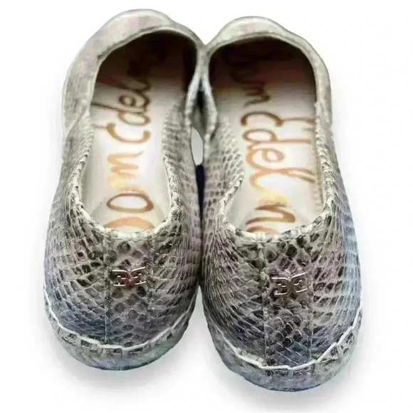 New Sam Edelman Kesia Snake Print Espadrilles Size 7.5 - Picture 8 of 11
